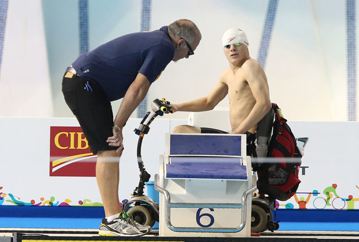 Coach Craig McCord at the 2016 Rio Paralympic Games