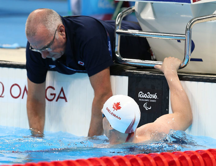 Coach Craig McCord at the 2016 Rio Paralympic Games