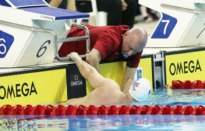 Coach Craig McCord at the 2016 Rio Paralympic Games