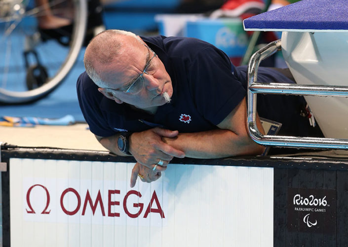 Coach Craig McCord at the 2016 Rio Paralympic Games