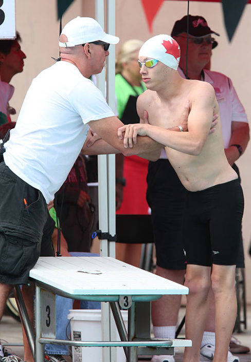 Coach Craig McCord at the 2016 Rio Paralympic Games